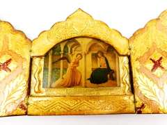 Vintage Italian Florentine Religious Triptych