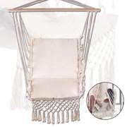 Hanging Hammock Swing Garden with Wooden Stretcher