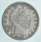 1906-S Barber Half Dollar