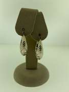 Pure .999 Silver Sculptural Hoop Earrings