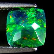 Smoldering 1.26ct Welo black Opal