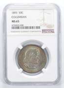 MS65 1893 Columbian Commemorative Half Dollar - Amazing Color - NGC