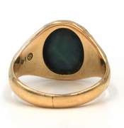 Modern 14kt YG Oval Blue Star Sapphire Ring