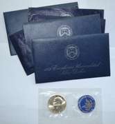 3 Each 1971 S &1972 S Blue Pack Unc Ike Silver Dollars