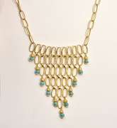 Feminine 18k Necklace with Turquoise