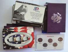 Lot Of  Regular & State Quarter US Proof Sets