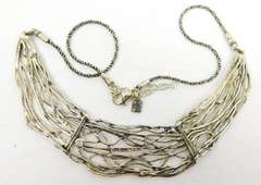 Grace & Heart Large Sterling Free Form Necklace