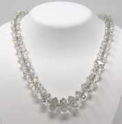 Sterling Silver Clear Rock Crystal Quartz Necklace