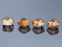 Gorgeous cushion cut 4.77ct Imperial Topaz set