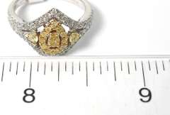 Dazzling Multi-Color Diamond Ring, 14KT