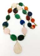 Stunning Vintage Multi-Gemstone Necklace