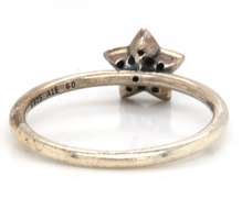 Playful Pandora Sterling Silver CZ Star Ring
