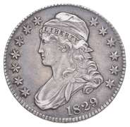 1829 Capped Bust Half Dollar