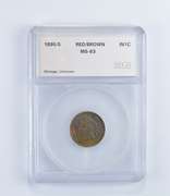 MS63 RB 1895/5 Indian Head Cent - Graded SEGS