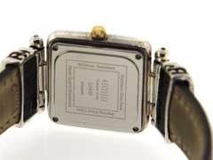 Eclissi Square Blue Dial & Brown Leather Strap Watch