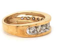Beautiful Yellow Gold Diamond Band