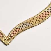 Always Popular 14k Tri-color Necklace