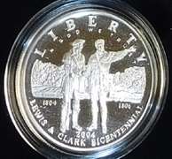 2004 PROOF Lewis & Clark Silver Dollar