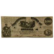 Early Feb 9 1861 Series CSA $100 Note.