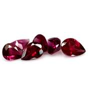 Natural 4.49ct violet Rhodolite Garnet set