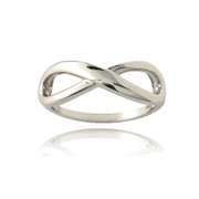 Sterling Silver Polished Infinity Ring