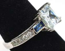 Sterling Silver CZ Cocktail Ring