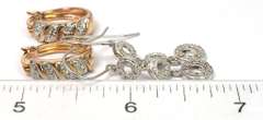 2 Pairs of Sterling Silver Earrings