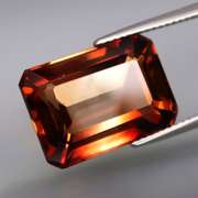 Lavish 15.06ct emerald cut Imperial Topaz