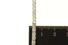 14K Yellow Gold Classic Cubic Zirconia Encrusted Tennis Bracelet