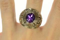 10K White Gold 1987 Johns Hopkins University Men's Class Ring