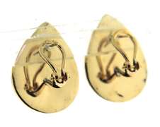 Beautiful 14kt Yellow Gold Swirl Earrings