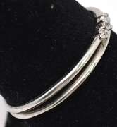 Dainty Stacking Rings with CZs in Sterling Silver