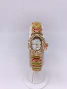 Ladies Geneva & Gemstone Watch, 18kt GP