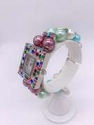Stunning Pearl & Gemstone Geneva Watch