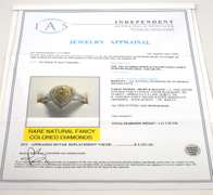 Lavish Multi-Color Custom Diamond Ring in 14KT 2-Tone Gold