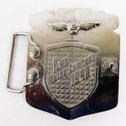 Ornate Enameled Automobile Belt Buckle