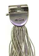 Sterling Silver 50 Strands Lapis Bracelet