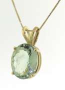Gorgeous Oval Aquamarine Pendant on Chain