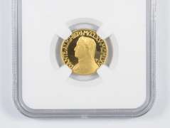PF66 UCAM 1965-Dated Italy Gold Coin - Dante Alighieri - Graded NGC