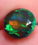 Vibrant 1.55ct ribbon pattern Black Opal solitaire