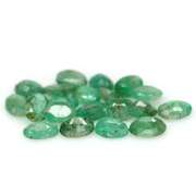 Heavy 6.59ct 10 piece Zambian Emerald set