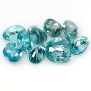 Brilliant 6.99ct Swiss blue Zircon set