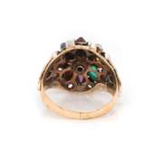 Thai Multi Gemstone Cluster Ring