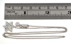 Star of David Pendant Necklace in 14K White Gold