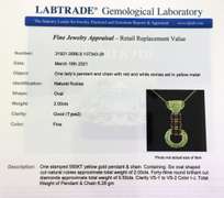 Wonderful Yellow Gold Rubies and Diamond Necklace