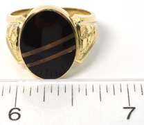 Powerful Onyx Ring in 14KT Yellow Gold