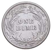 1904-S Barber Dime