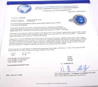 Stunning Tanzanite & Diamond Ring in Platinum
