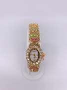 Ladies Geneva & Gemstone Watch, 18kt GP
