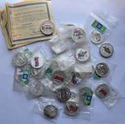 39 Enameled Light Up $1 Car Tribute Medals